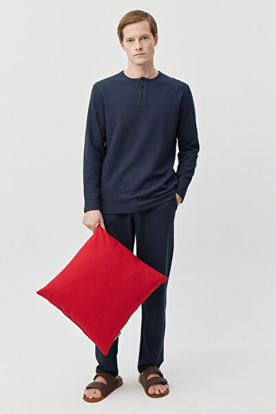 PAULMARK Men's Long Sleeve Textured Pajama Set