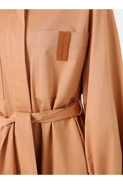 Refka Πουκάμισο με γιακά και ζώνη - Camel - Exclusive