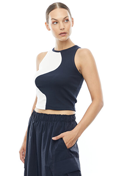 PAULMARK Γυναικείο κορμάκι με αντίθεση χρωμάτων