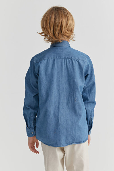 PAULMARK Πουκάμισο με μακρυμάνικο γιακά για αγόρια