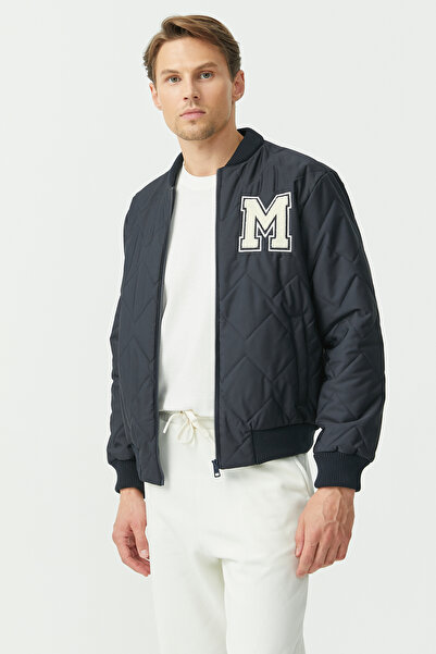 PAULMARK Men's Embroidered Bomber Jacket