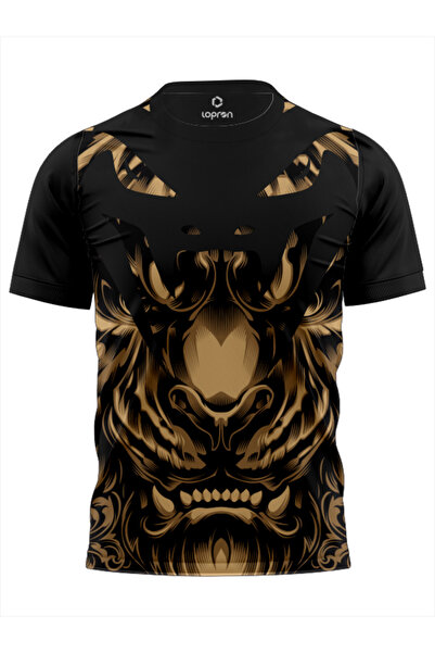 Lopron Kaplan Antreman Forma Gym UFC t-shirt Tiger Tişort