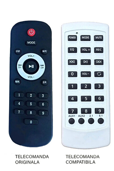 OEM Replacement remote control for portable speaker JRH 2035 compatible with the original (653)