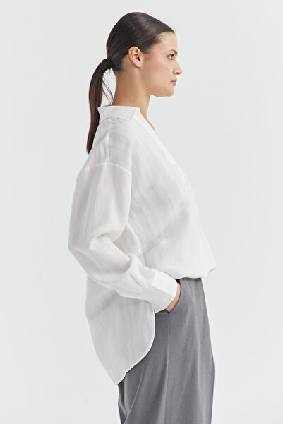 PAULMARK Γυναικείο πουκάμισο με λαιμόκοψη σε σχήμα V