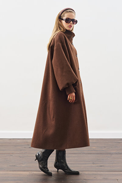 Manuka Gaia Wide Coat Brown