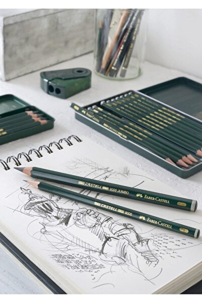 Generic Faber-Castell 9000 Jumbo Graphite Pencils 2B (Pack of 6)