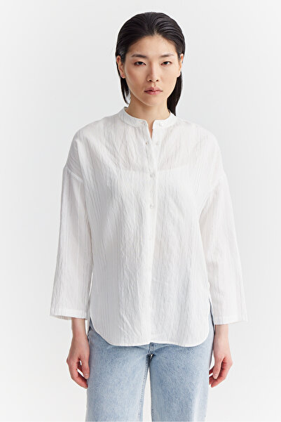 PAULMARK Cămașă detaliată cu guler judecător