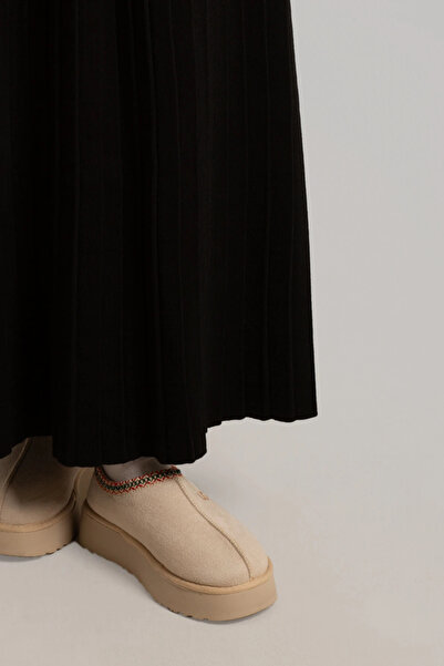 Lemaye Πλεκτό Πλισέ Φούστα - Μαύρο