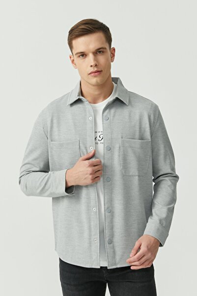 PAULMARK Ανδρικό πουκάμισο με κουμπωτά και τσέπες
