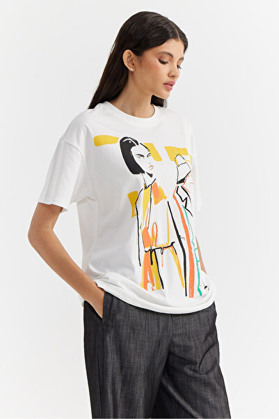 PAULMARK Γυναικείο μπλουζάκι με στάμπα