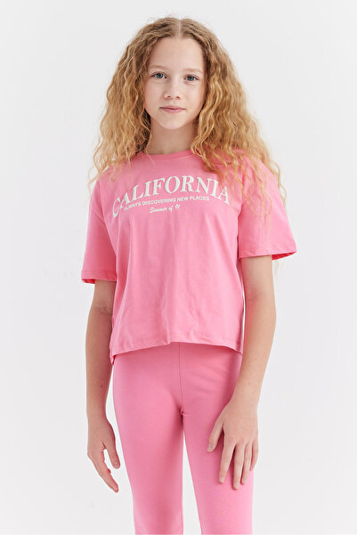 PAULMARK Detaliu de imprimare în relief pentru fete tricou