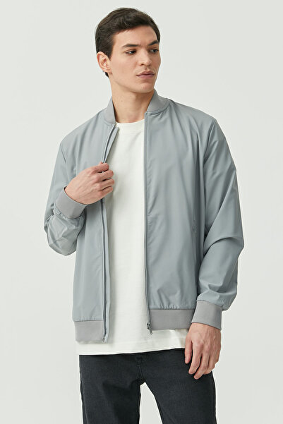 PAULMARK Ανδρικό λεπτό παλτό με φερμουάρ μπροστά