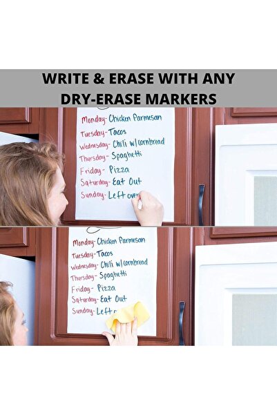 Generic Large Whiteboard Roll with 3 Dry-Erase Markers for Office & Home by BBA, 44 cm × 1.98 m