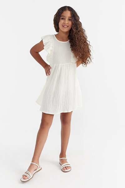 PAULMARK Φόρεμα με λεπτομέρεια με βολάν για κορίτσια