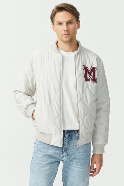 PAULMARK Jachetă bomber brodată pentru bărbați