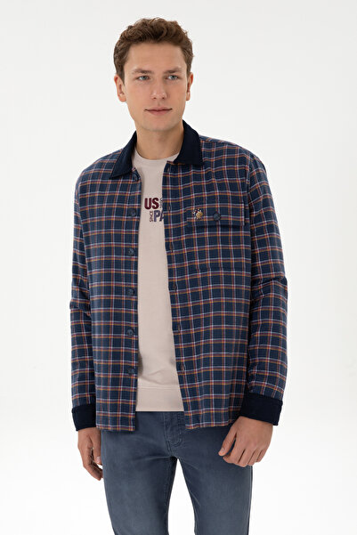 U.S. Polo Assn. Men's Navy Blue Long Sleeve Shirt 50316574-Vr033