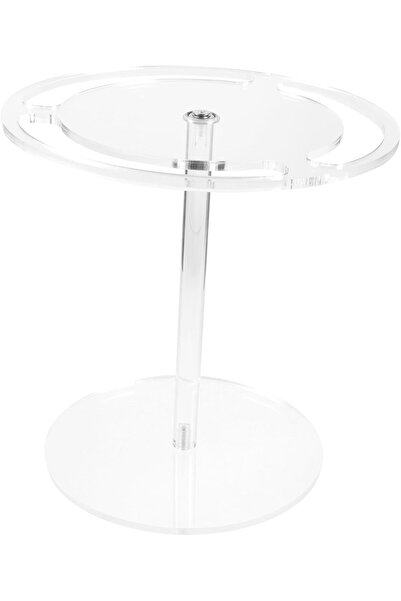 Slasa Transparent Acrylic Rotating Sunglasses Stand Eyewear Organizer 20x20 cm