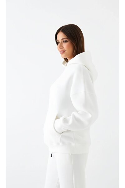 525 White Unisex Oversized Hoodie Sweatshirt