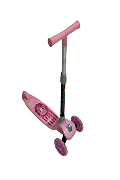 Toysea Kids 3-Wheel Kick Scooter with LED Wheels, Adjustable Height & Foldable Design