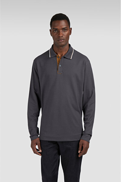 PAUL&SHARK Tricou polo bărbătesc din bumbac și lyocell țesut