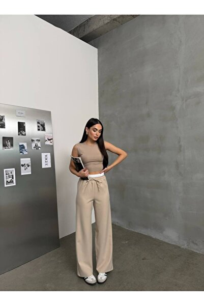 MIZUKI Striped Tied Pants