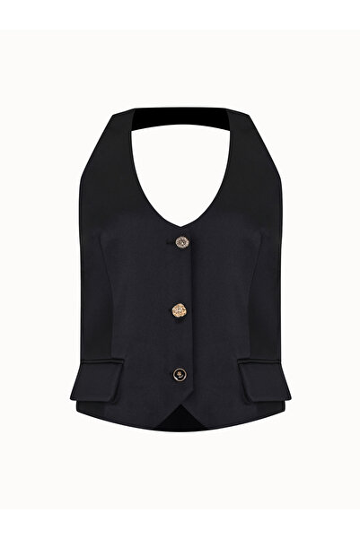 Mavlo Satin Halter Neck Vest