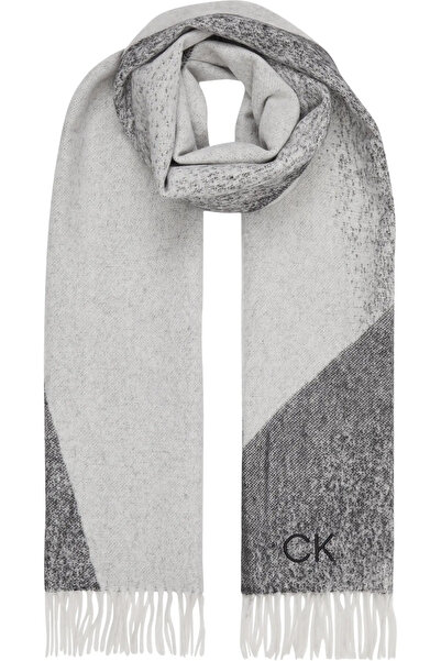Calvin Klein NEUTRAL WOOLS SCARF Kadın Gri Eşarp