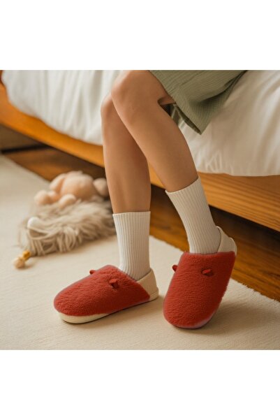 OEM Fluffy and warm slippers for women, cheerful slippers with funny design, H46