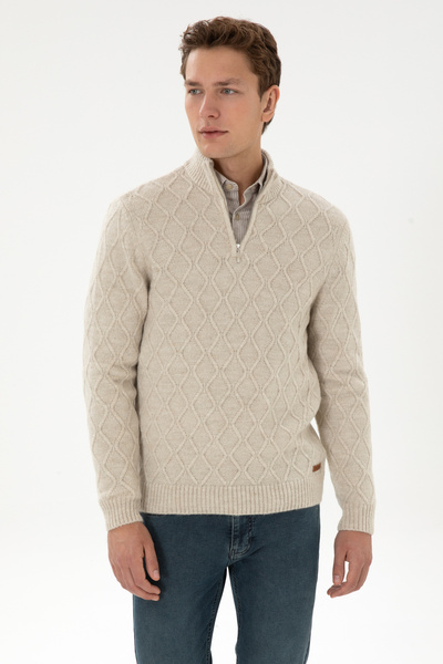 U.S. Polo Assn. Men's Stone Sweater 50315035-Vr049