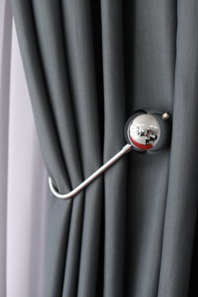 PERDEYERİ Keten Fon Perde 1/3 Kat Sık Pile TEK KANAT