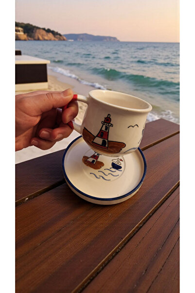 AyBİEN Fenerin Işığında Deniz Fısıltısı Kupa Takımı,Yakamoz Işıltısı Kahve Fi...