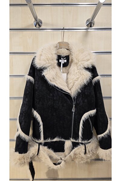 Park Moda Fur Lined Biker Coat