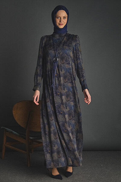 Setrms Etnik Desenli Büzgü Elbise