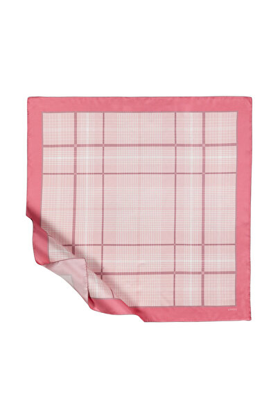 ipekevi Eșarfă de mătase Tivil în carouri Pink Castle