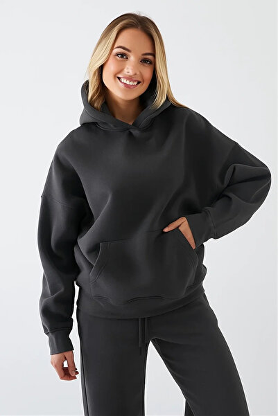 525 Gray Unisex Oversized Hoodie Sweatshirt
