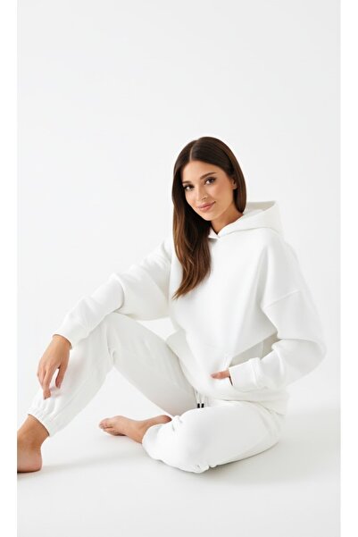 525 White Unisex Oversized Hoodie Sweatshirt