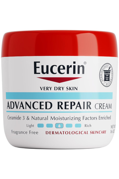 Eucerin Advanced Repair Body Cream for Very Dry Skin, Fragrance Free Daily Bo...