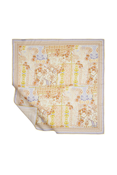 ipekevi Eșarfă galbenă de mătase Tivil Summer Plaid