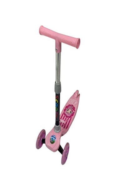 Toysea Kids 3-Wheel Kick Scooter with LED Wheels, Adjustable Height & Foldable Design