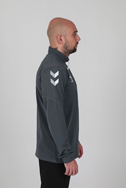 hummel (7 Farklı Renk) Oregon Yarım Fermuar EŞOFMAN ÜSTÜ-Antrasit - 2XL