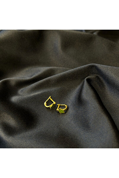 Arpaş 14 Ayar Yeşil Kaplumbağa Tasarımlı Çocuk Küpe