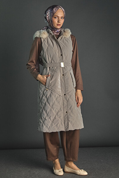 Setrms Çıkarılabilir Kapüşonlu Kapitone Yelek