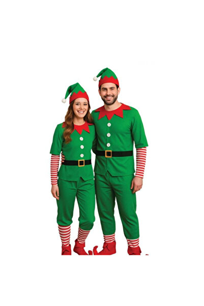 Lumi LUXURY Costum Spiridus de Craciun pentru Adulti One Size