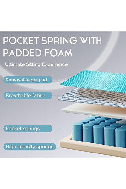 Gogoya gaming and office chair - adjustable backrest, massage, footrest, lumbar support, breathable