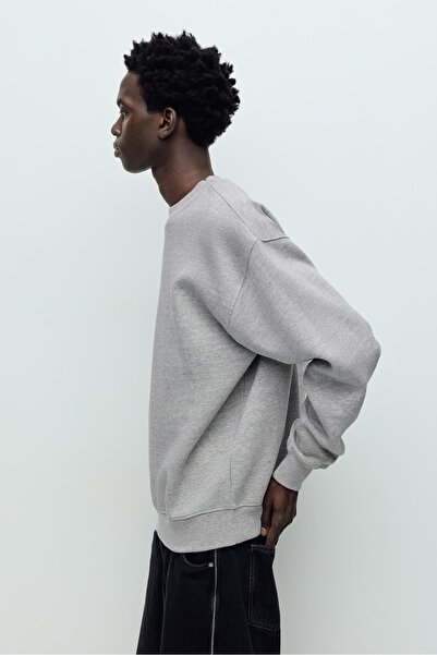 Pull & Bear Basic bisiklet yaka sweatshirt