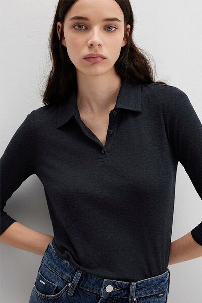 Mavi Erkek Siyah Polo Tişört 1613647-80022