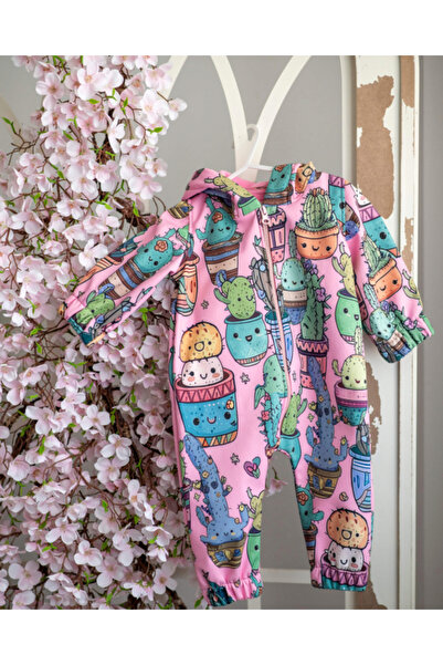 Zumi Kids Cactus Printed softshell jumpsuit