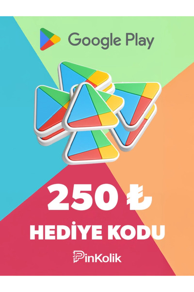 Google Play Hediye Kodu Google Play 250 TL Hediye Kartı