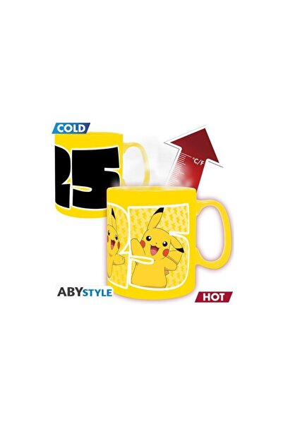 ABYstyle كوب بوكيمون بيكاتشو 25 قابل للتغيير بالحرارة 460 مل