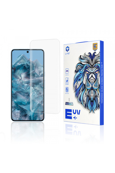 Google Lito Screen Protector for Pixel 8 Pro, Tempered Glass, UV Glue, 3D